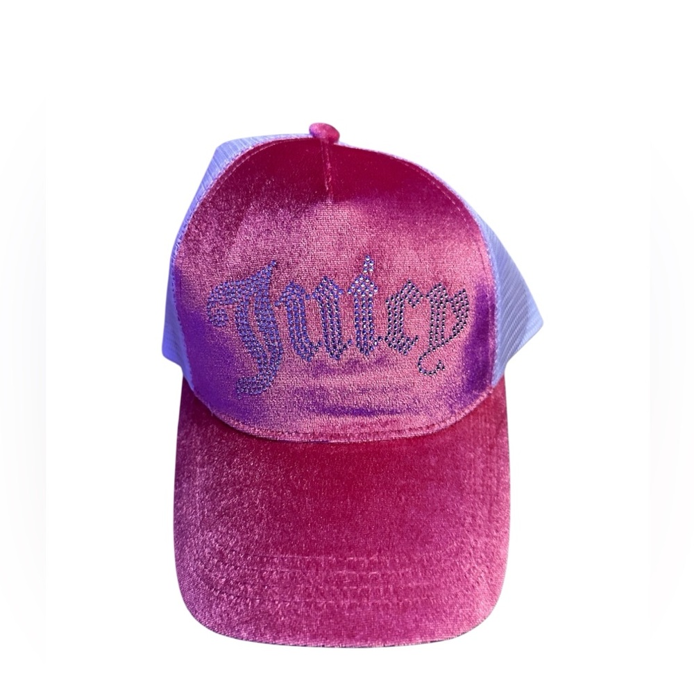 Juicy Couture Velour Y2K aesthetic Trucker Hat